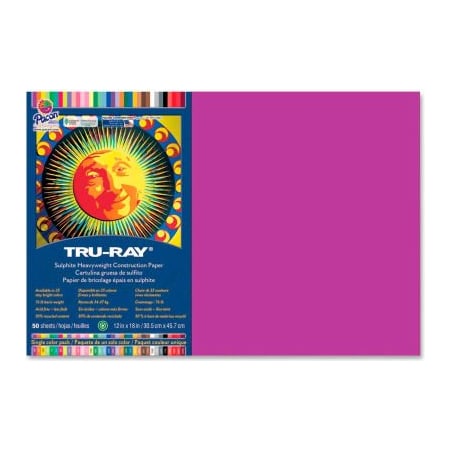 Pacon Corporation Pacon Tru-Ray Construction Paper 12" x 18" Magenta 103032
